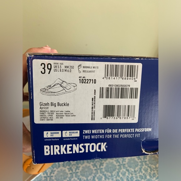 Birkenstock Gizeh Nubuck Regular/Wide EU39 - Picture 4 of 6